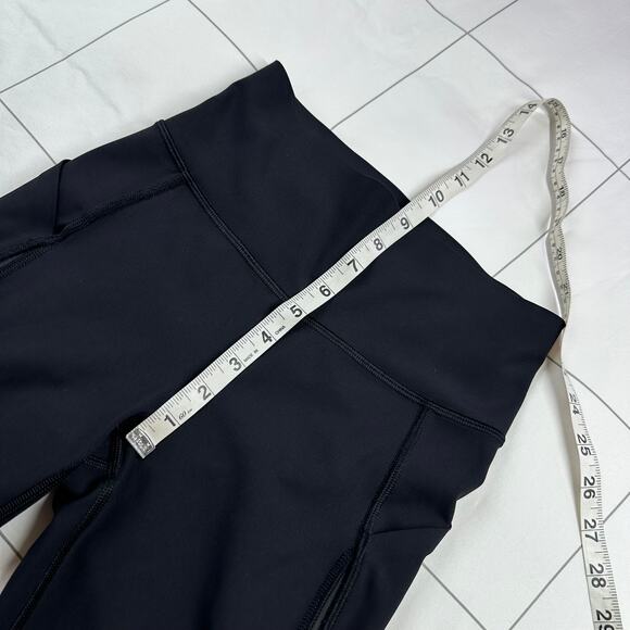 Lululemon Leggings Womens 4 Black Pace Perfect 7/8 Mesh Athletic Run Workout Gym - Picture 9 of 11